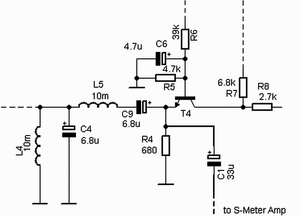 Decoupling of the AF Signal to S-Meter amplifier