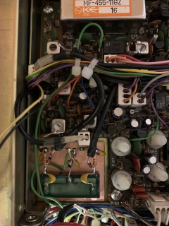 Icom IC-730 CW filter installed